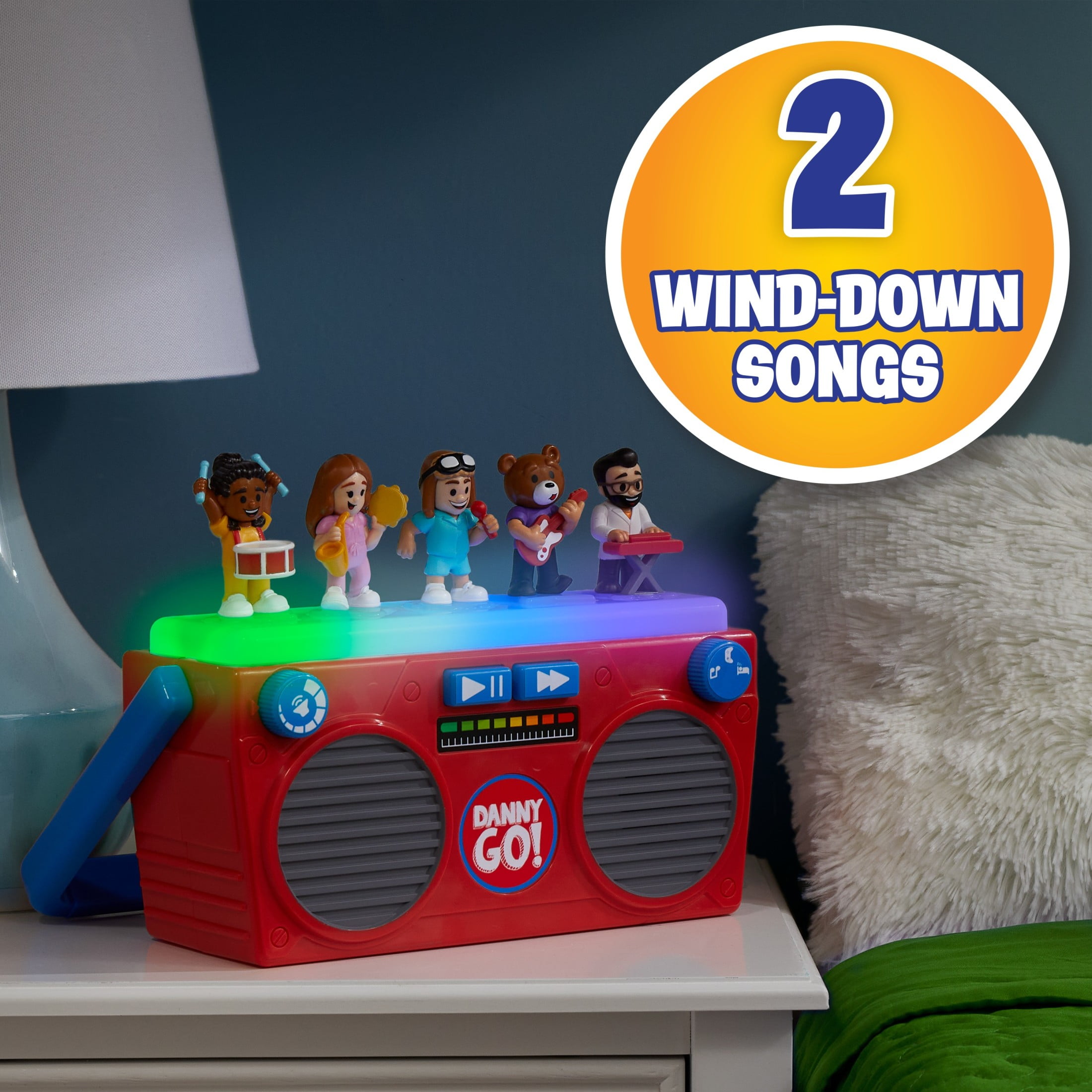 Danny Go! Music Mix-Up Boombox - Officially Licensed Interactive Toy with Lights and Sounds for Kids Ages 5 and up