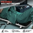 thumbnail image 3 of Foldable Creeper, 2-in-1 Rolling Garage Z Creeper Car & Seat, 36" Roller Mechanics Under Car Chair, 330 LBS Weight Capacity Heavy Duty, Black, 3 of 7