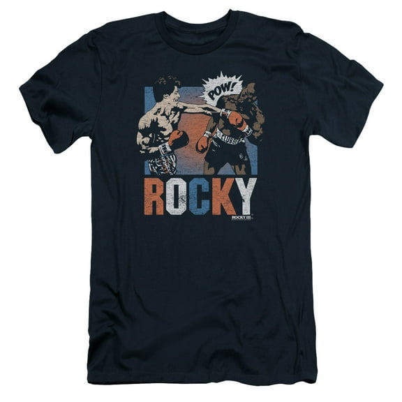 Rocky Rocky Pow Adult 30/1 T-Shirt Navy