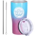 thumbnail image 3 of Vintage 1972 50th Birthday Gifts for Women Men Insulated Stainless Steel Tumbler - 50 Year Old Presents Best Gift for Her or Him 50th Party Decorations Supplies (Purple Teal), 3 of 3