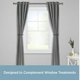 thumbnail image 2 of Kenney Modern Decorative Holdback Set for Curtains and Drapes, Gunmetal, Set of 2, 2 of 4