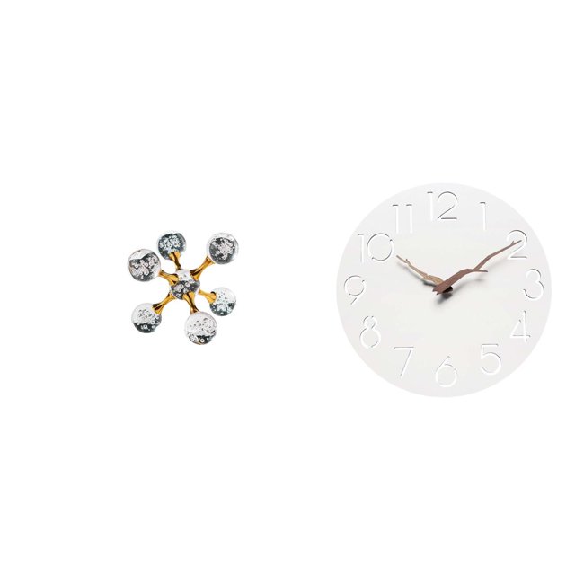 Figura de escritorio,Figura esférica para escritorio,oficina o decoración del hogar,Estante decorativo de escritorio con figuritas para decoración del hogar,Reloj de pared,Reloj de pared