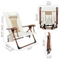 thumbnail image 6 of Ozark Trail Low Profile Reclining Glamping Chair, Vanilla Dream, 6 of 6