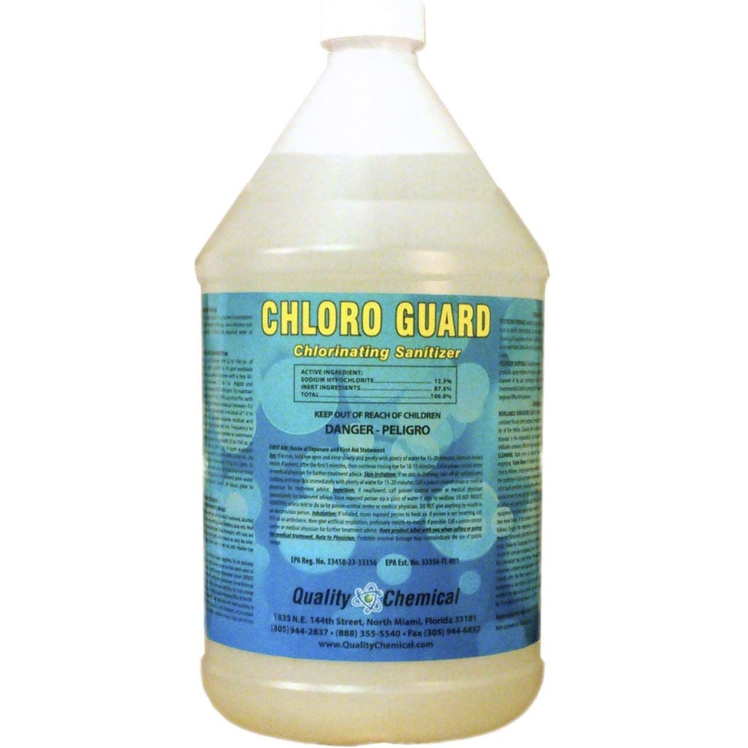 ChloroGuard Chlorine / Pool Grade Liquid Chlorine / 12.5 Concentrated