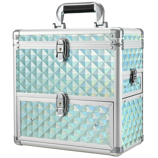 Organizador de maquillaje FRENESSA extra grande con cajón y espejo