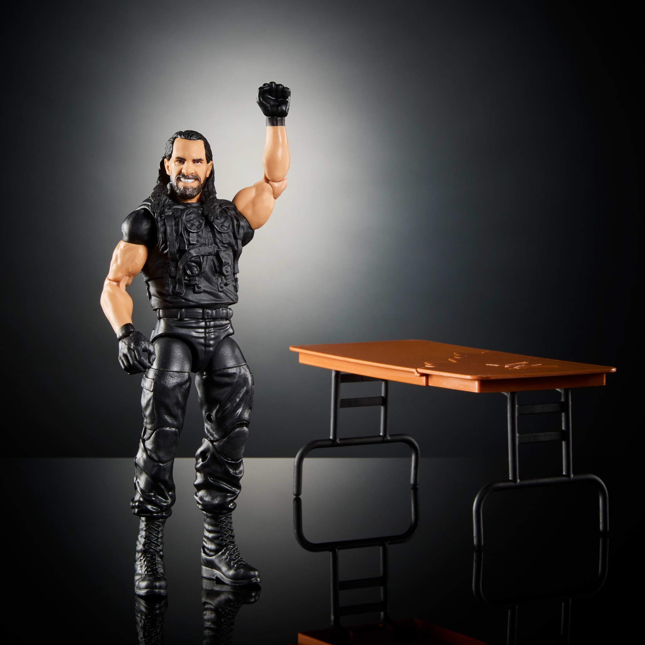 WWE Elite Seth “Freakin” Rollins Action Figure, Greatest Hits 6-inch Collectible with Articulation & Accessories