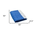 thumbnail image 5 of Royal Blue Soft Acrylic Herringbone Throw Blanket, 5 of 5