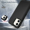 thumbnail image 4 of I-HONVA Compatible with iPhone 12/iPhone 12 Pro Case,3-Layer Military Grade Drop Protection Anti-Slip Bumper Rugged Shockproof Dustproof Protection 6.1 inch Phone Case,Black, 4 of 7