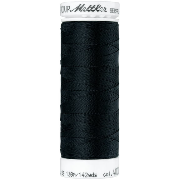 Mettler Seraflex Elastic Thread 50wt 142yd-Black