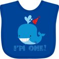 thumbnail image 3 of Inktastic Whale 1st Birthday Boys or Girls Baby Bib, 3 of 4