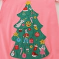 thumbnail image 5 of Esaierr 2-7Y Girls Cartoon Christmas Tree Dress,Baby Long Sleeved Casual Dress,Toddler Fall Princess Skirt Dress,Kids Crew Neck Dress(Pink), 5 of 5