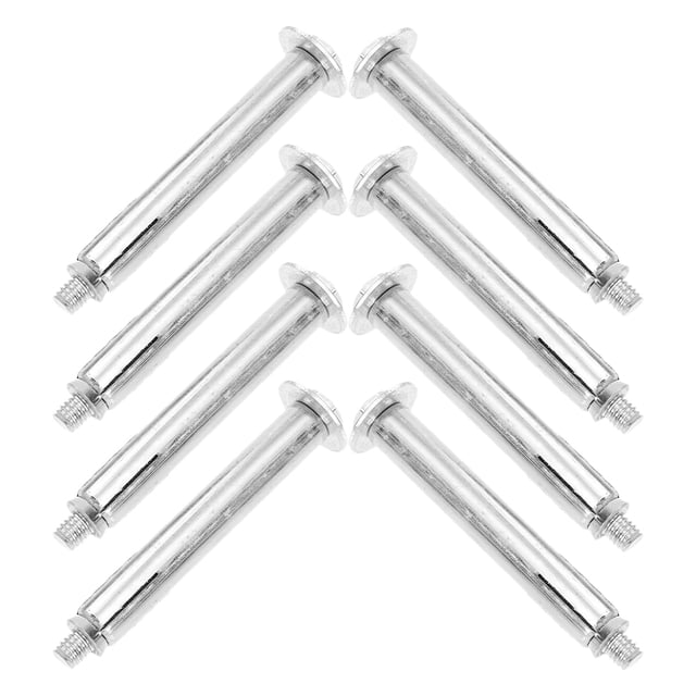 CRILSTYLEO 8Pcs Concrete Expansion Joint Filler Expansion Bolts Iron Silver for Parking Ramps