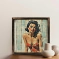 thumbnail image 6 of Pinup Girl Wood Wall Art Wooden Sign Wall Plaque - Vintage Art Decoration, Wall Decoration - Ideal Gift For Home Decoration, Living Room, Bathroom, Bedroom, Garden, Dining, Bar, Cafe, Festival Part, 6 of 7