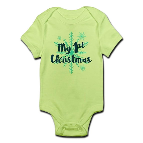 CafePress - My 1St Christmas Snowflake - Baby Light Bodysuit
