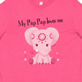 thumbnail image 4 of Inktastic Aditi My Pap Pap loves me Youth T-Shirt, 4 of 5