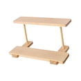 thumbnail image 2 of segolike Wood Display Riser Multi Layers Jewelry Organizer Rack for Sculptures Crafts 2 Layers, 2 of 9