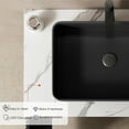 thumbnail image 5 of 30" Bathroom Vanity with Sink, Small Bathroom Vanity with Durable Ceramic Basin and Sintered Stone Countertop and Soft Closing, Freestanding Bathroom Vanities, Black, 5 of 7