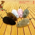 thumbnail image 1 of Cadena de peluche que simula un ratón que se burla de los gatos y los perros, los juguetes para mascotas pueden correr, pueden mover la cola, juguetes de truco, 1 of 5