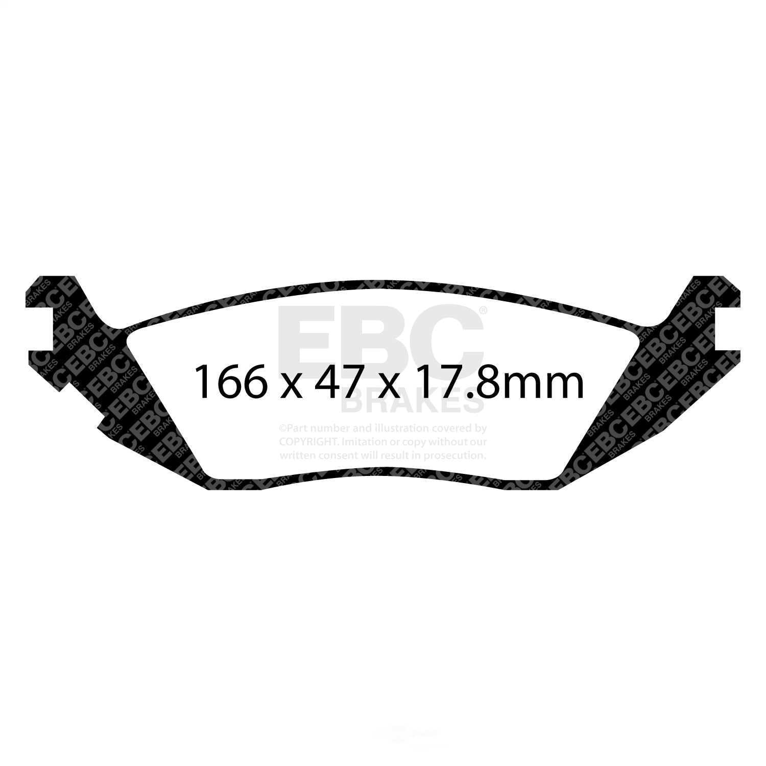 EBC 06-09 Chrysler Aspen 4.7 Greenstuff Rear Brake Pads