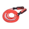 thumbnail image 1 of Redify Cuerda de saltar de ejercicio para entrenamiento físico, rodamientos dobles de bolas sin enredos, cuerda de saltar de velocidad rápida, asas de espuma suave,, 1 of 2