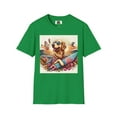 thumbnail image 3 of Golden Retriever Surfer Unisex Softstyle T-Shirt, 3 of 11