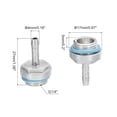 thumbnail image 2 of Uxcell Hose Barb Fittings G1/4 x 4mm Thread Male Aluminum Pipe Fitting Adapter for Water Cooling System Pack of 6, 2 of 4