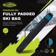 thumbnail image 2 of Sportube Traveler Lightweight Fully Padded Single Pair Ski Bag w/ Storage Pocket, 2 of 9