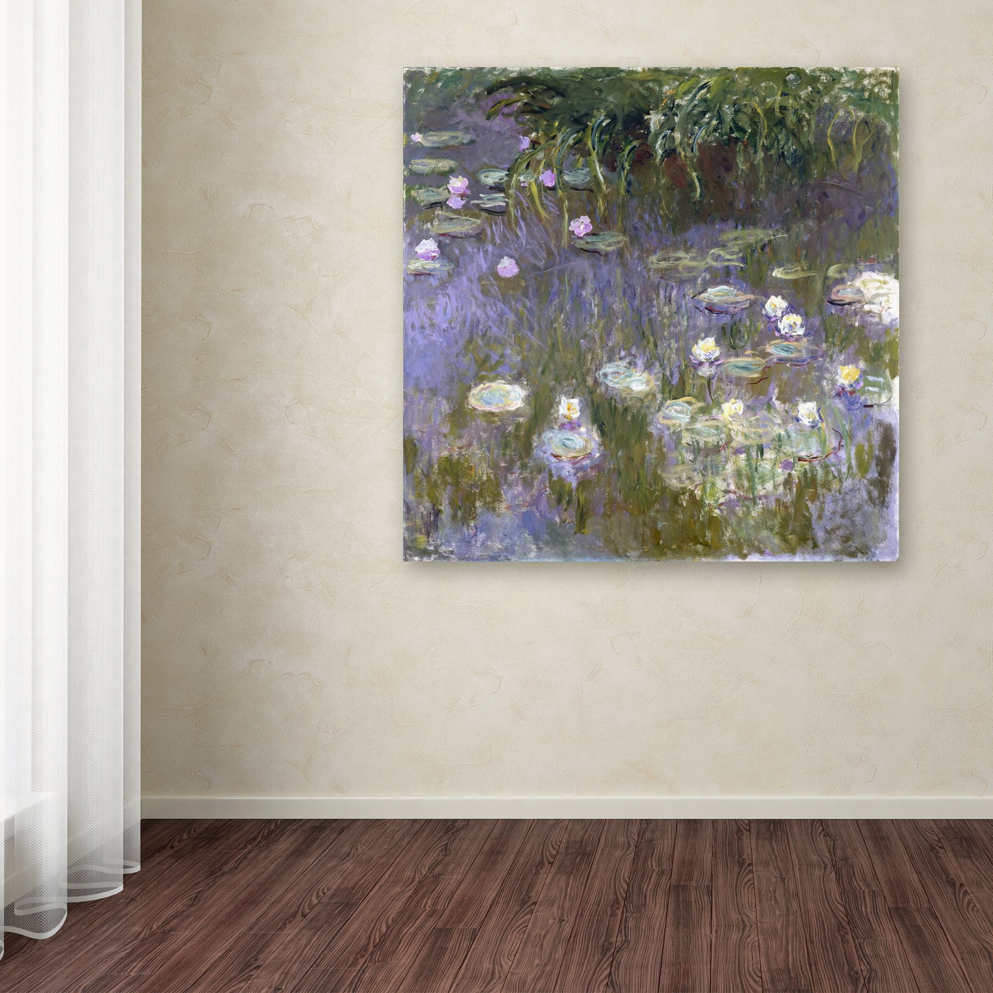 Monet 'Water Lilies' Canvas Art
