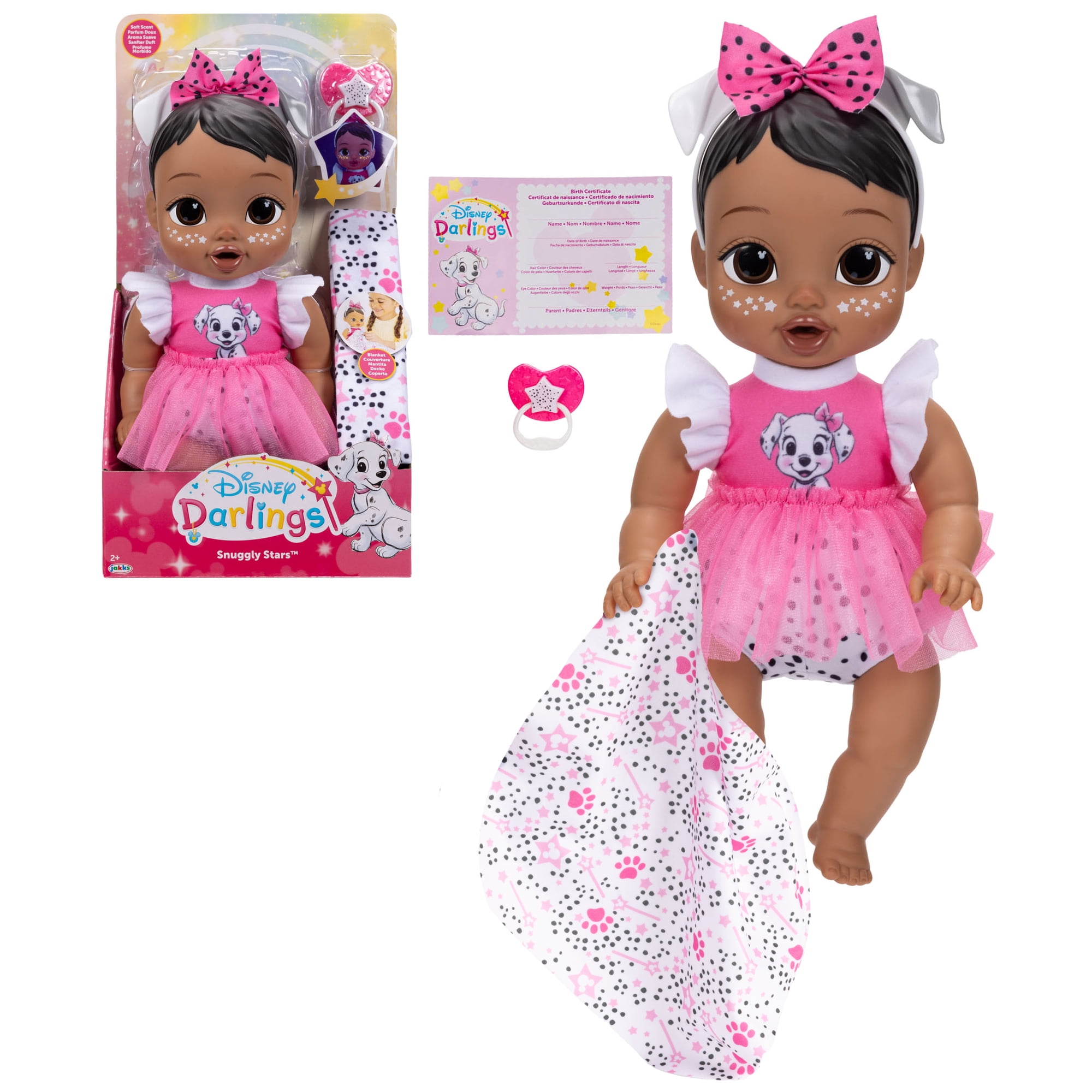 Disney Darlings Snuggly Stars 101 Dalmatians Light Brown Hair, Brown Eyes Baby Doll