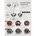 thumbnail image 7 of FaithHeart Bat Dangle Earrings for Women Men Stainless Steel Lightweight Hypoallergenic Gothic Punk Cool Heart Drop Earrings Vintage Halloween Party Animals Jewelry Gift for Daughter Friends, 7 of 7