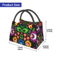 thumbnail image 2 of Yiaed Traditional Floral Polish Print Lunch box lunch bag Portable Insulated Lunch Box for Women Men Cooler Tote Bag with Front Pocket for Work Picnic Travel, 2 of 6