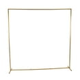 thumbnail image 1 of Square Arch Stand Gold Metal Wedding Arch Backdrop Stand Square Arch Frame Background for Anniversary Birthday Party, 1 of 22