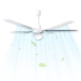 thumbnail image 1 of CM-TOP Ventilador De Techo Con Luz Led Lámpara De 56" 65W 127V 5 Vel 3 Aspas Acero Luz Blanco Cálido 3000K 4800-6000 LM Silencioso Función Reversible Abanico Fan Cooler, 1 of 6