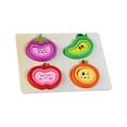 thumbnail image 2 of Rompecabezas de madera Montessori para niños, juego de desarrollo de reconocimiento de colores fruta, 2 of 9