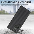thumbnail image 6 of for Samsung Galaxy S25 Ultra Case, Carbon Fiber Leather Slim Protective Cover, Full Protection Strong Impact Resistance Smartphone Protection for Samsung Galaxy S25 Ultra, Blue, 6 of 10