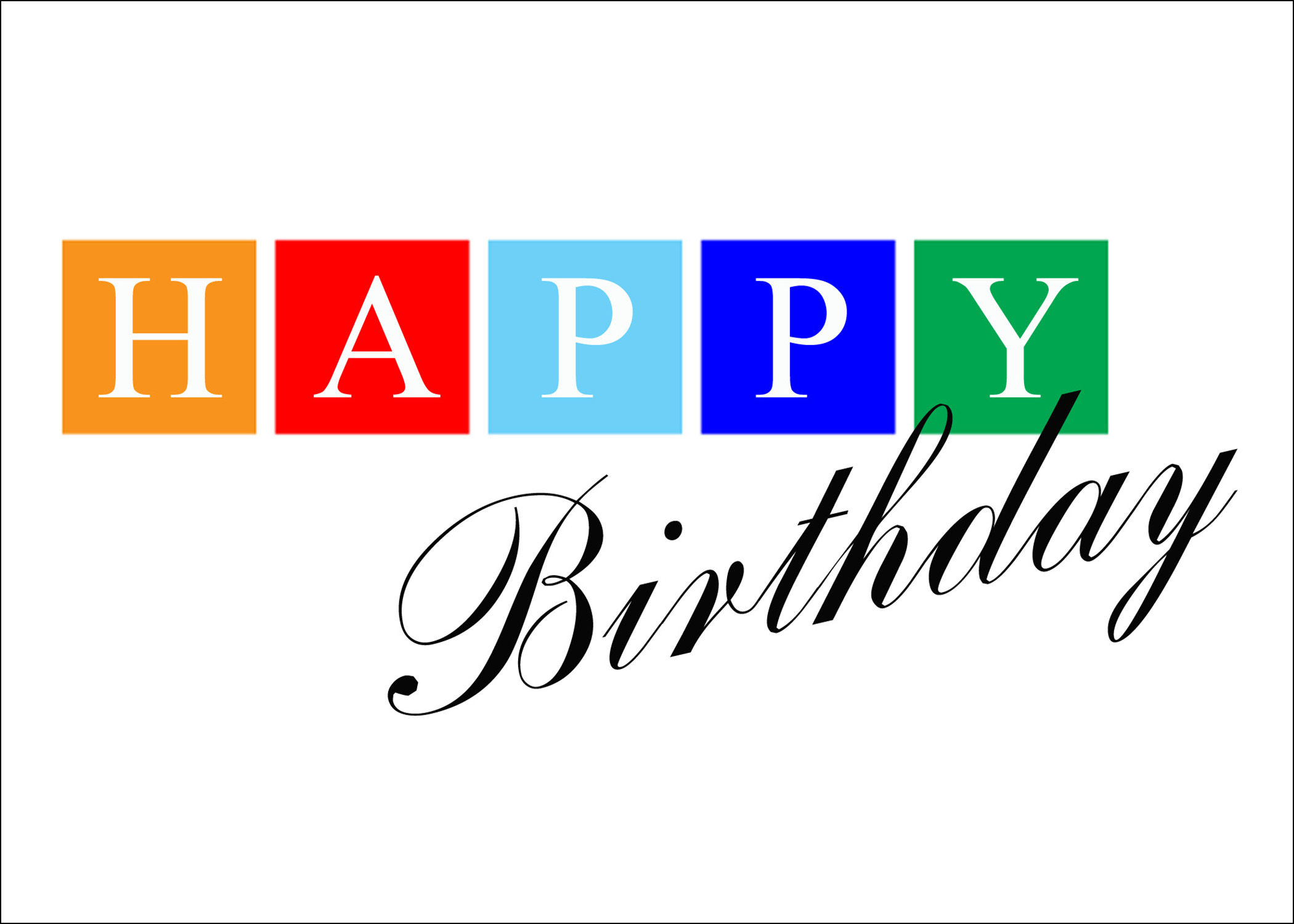 Signature Cards Birthday Greeting Card Box Set of 25 Cards & 26