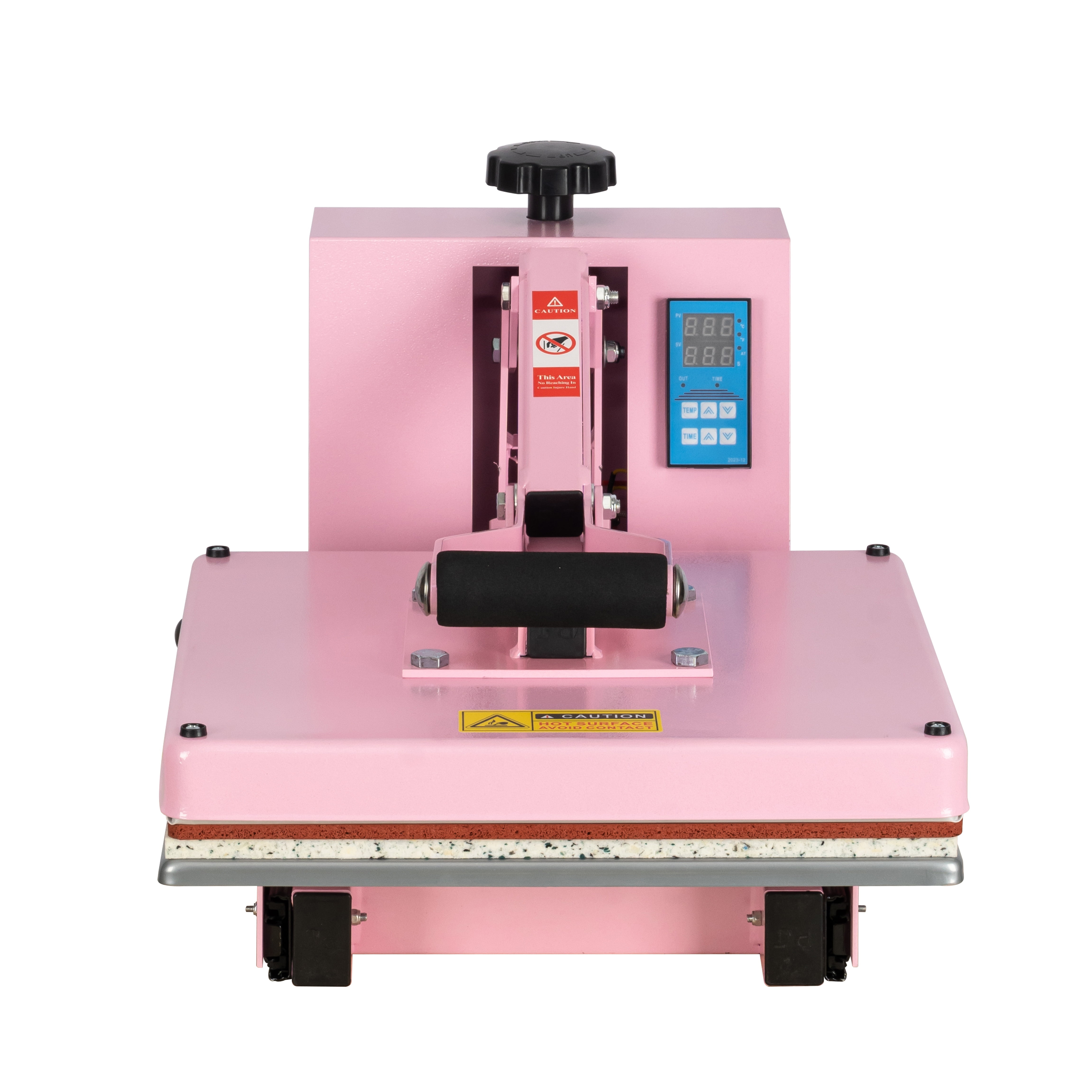 Aukfa 15"x15" Heat Press Machine for T-Shirt,Power Heat Press Machine,Pink