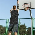 thumbnail image 5 of Xecao Spider Web Black print basketball shirt for both men and women, a unisex basketball jersey perfect for theme parties-Small, 5 of 6