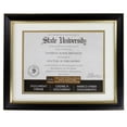 thumbnail image 3 of Studio Decor 8.5" x 11" Black & Gold Document Frame with Double Mat, 8 Pack, 3 of 4