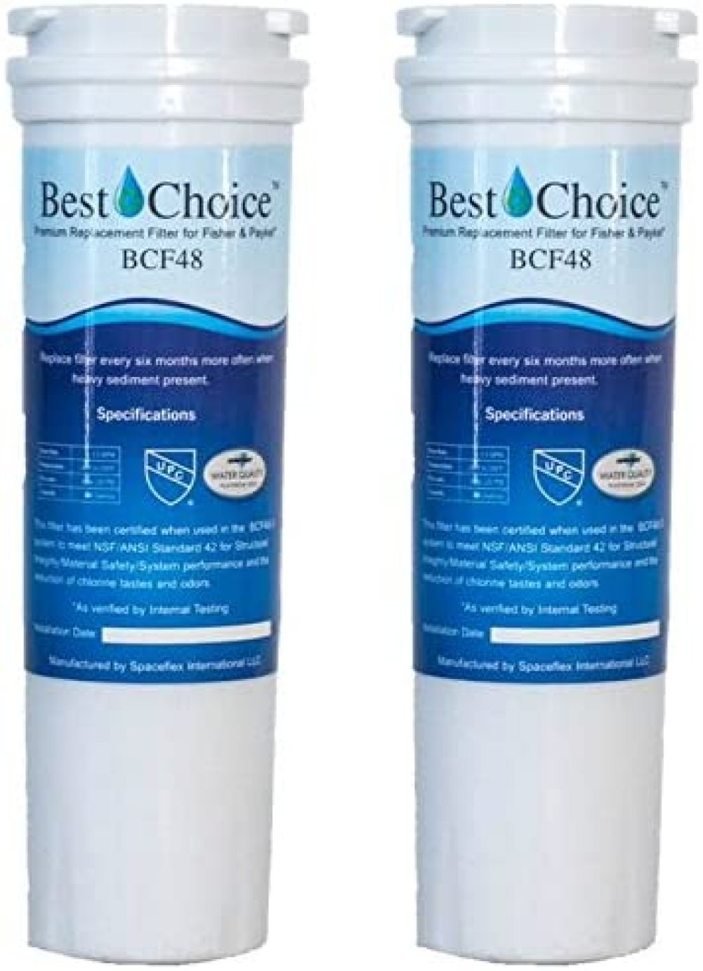 Best Choice Water Filter BCF48 Compatible With Fisher & Paykel 836848