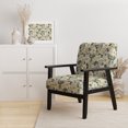 thumbnail image 2 of Designart "Radiant Poppy Bloom Cheer I" Chaise d'Appoint Blanche à Fleurs - Fauteuil de Cottage pour Chambre, 2 of 7