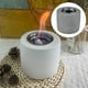 thumbnail image 3 of sweethay Escritorios de chimenea Chimeneas pequeñas para exteriores Chimeneas de alcohol para frotar Calentador simple Decoración Villas carpas Gris, 3 of 6