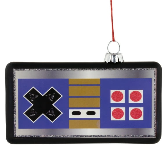 Northlight Retro Game Controller Glass Christmas Ornament - 4.25" - Multicolor
