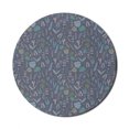 thumbnail image 1 of Botanical Mouse Pad for Computers, Print of Forest Elements Branches Flowers and Leaves and Cones, Round Non-Slip Thick Rubber Modern Gaming Mousepad, 8" Round, Purpleblue Multicolor, by Ambesonne, 1 of 2