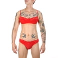 thumbnail image 1 of Sujetador falso para hombres europeos y americanos Ropa interior sexy gay Traje de ropa interior de encaje de tentación gay, 1 of 6
