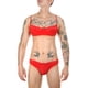 thumbnail image 1 of Sujetador falso para hombres europeos y americanos Ropa interior sexy gay Traje de ropa interior de encaje de tentación gay, 1 of 6