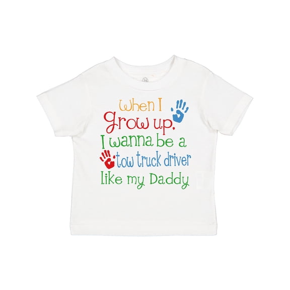 Inktastic Tow Truck Driver Like Daddy Boys or Girls Toddler T-Shirt