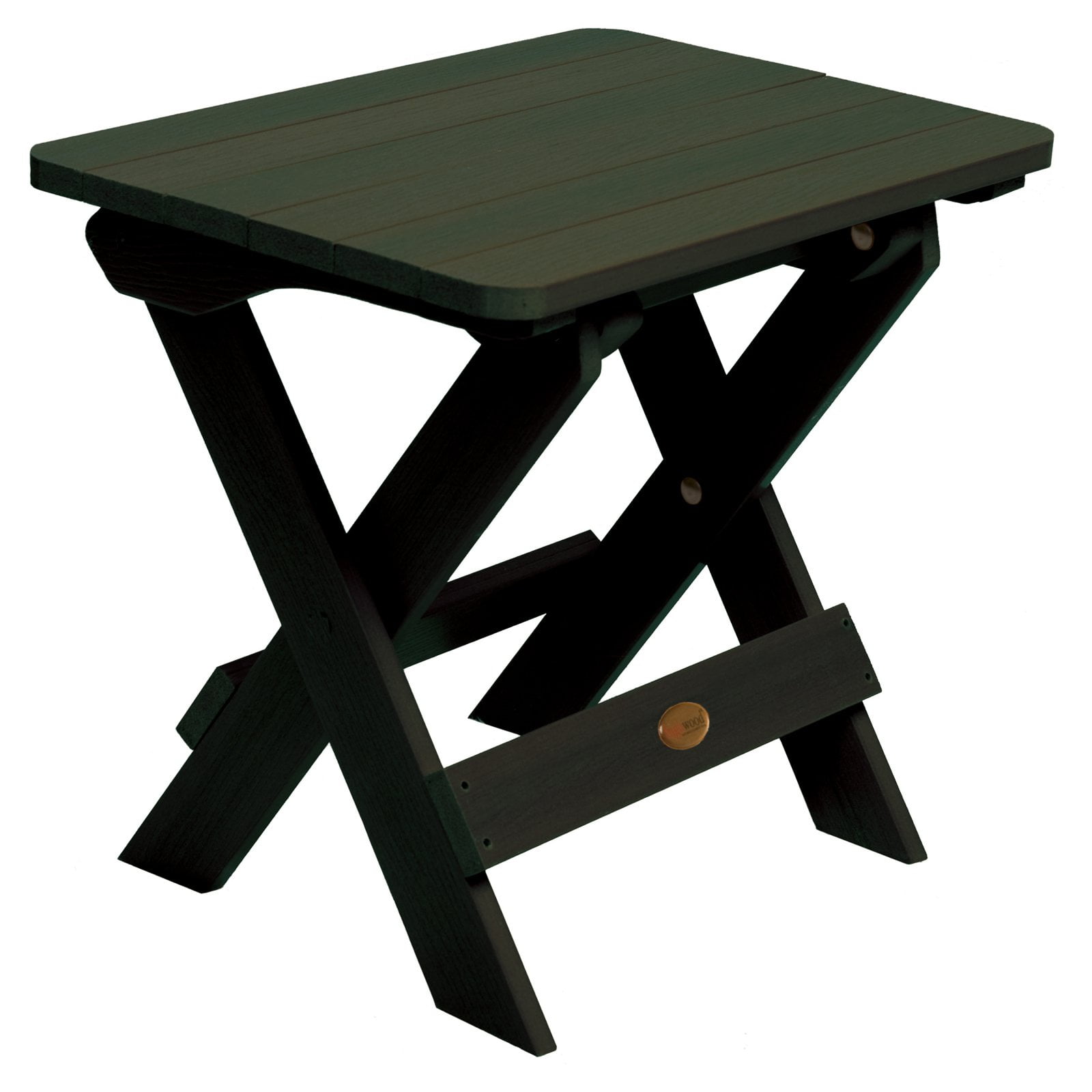 highwood adtbs1che adirondack side table, charleston green