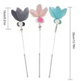 thumbnail image 4 of Cat Wand Toy Interactive Funny Bells Fake Feathers Pet Stick Toy Cat Teaser, 4 of 10