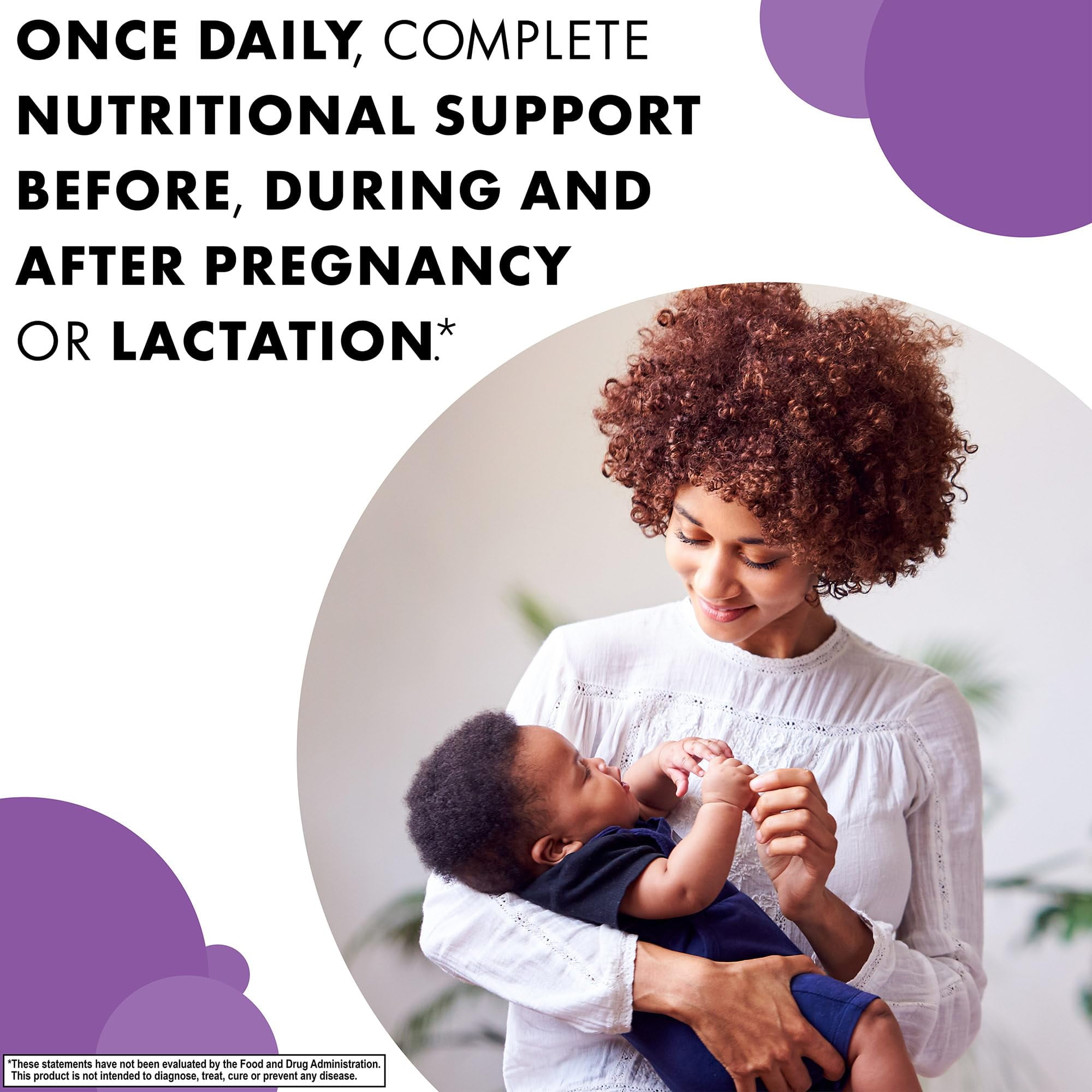 Bluebonnet Ladies’ One Prenatal Whole Food-Based Multiple* Pre & Postnatal Health* 60 Days